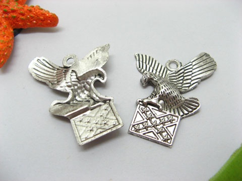 20 pcs Thinking Hawks and Flag Pendants yw-ac-mp7 - Click Image to Close