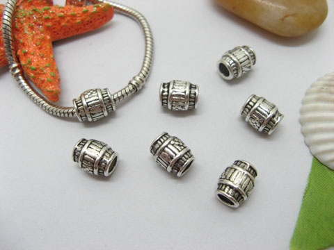 20pcs Tibetan Silver Barrel Beads European Design Yw-pa-mb67 - Click Image to Close