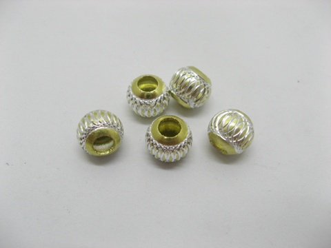 20pcs YellowGreen Silver Carved Lantern Aluminum Beads Fit Pando 20pcs YellowGreen Silver Carved Lantern Aluminum Beads Fit Pando