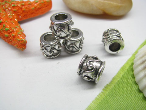 20pcs Tibetan Silver Barrel Beads Fit European Beads Yw-pa-mb112 - Click Image to Close