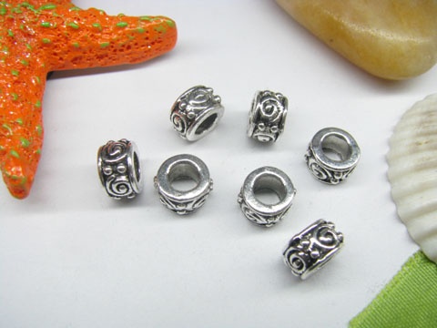 20pcs Tibetan Silver Barrel Beads Fit European Beads Yw-pa-mb126 - Click Image to Close