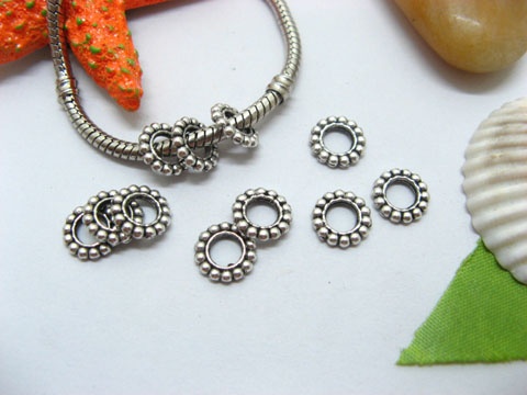 20pcs Metal Circle Beads Fit European Beads Yw-pa-mb20 - Click Image to Close