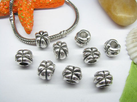 20pcs Tibetan Silver Barrel Beads European Design Yw-pa-mb46 - Click Image to Close