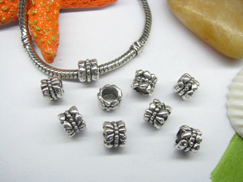 20pcs Tibetan Silver Barrel Beads European Design Yw-pa-mb48 - Click Image to Close