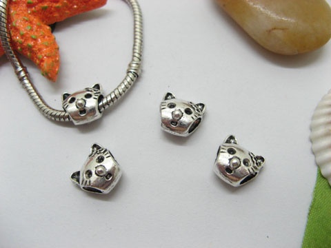 20pcs Tibetan Silver Cat Beads European Design Yw-pa-mb58 - Click Image to Close