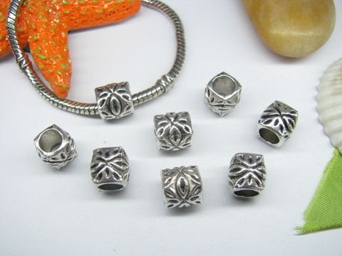 20pcs Tibetan Silver Barrel Beads European Design Yw-pa-mb63 - Click Image to Close
