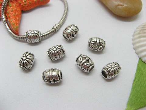 20pcs Tibetan Silver Barrel Beads European Design Yw-pa-mb74 - Click Image to Close